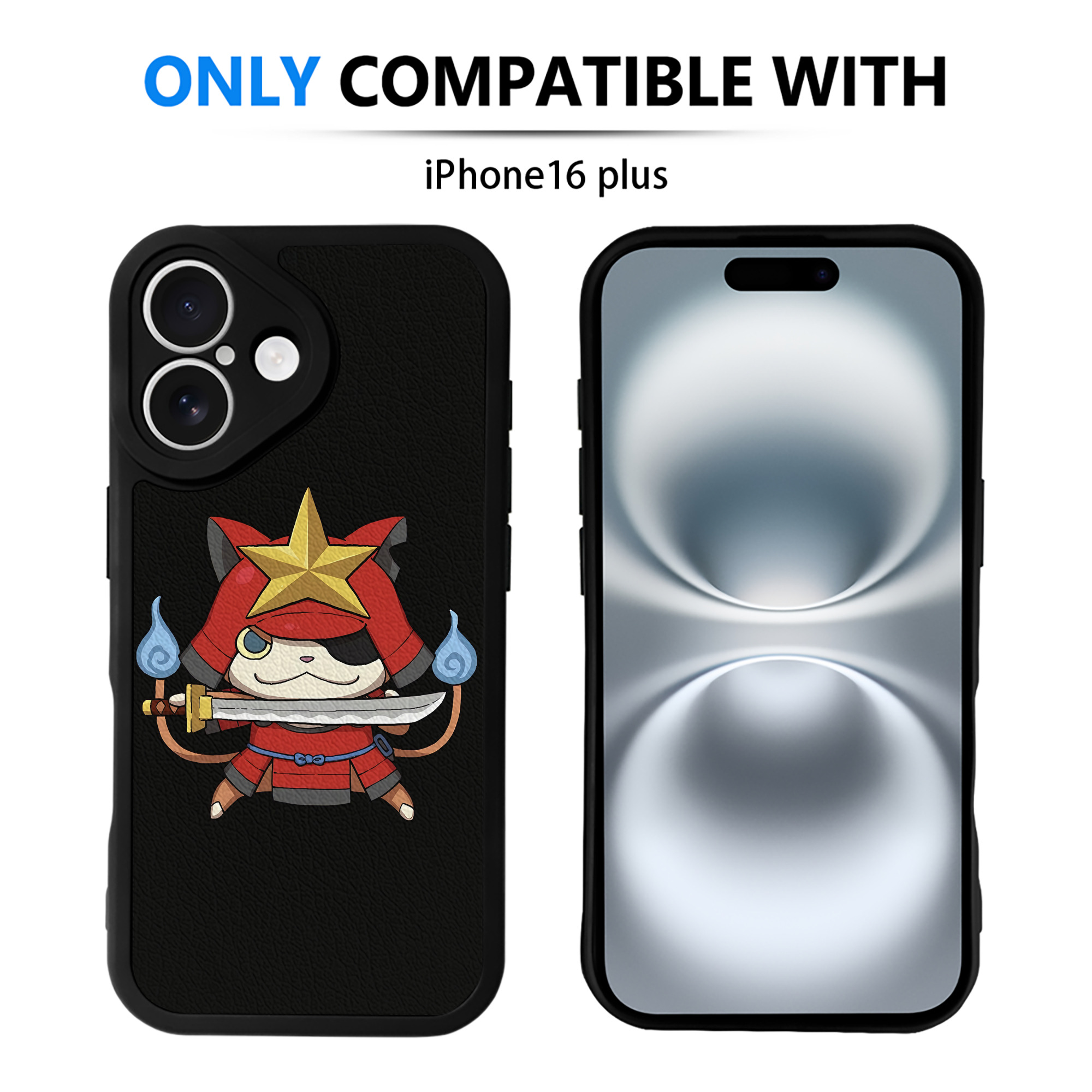 （画像用） 妖怪ウォッチ Yo-kai Watch 【iPhone 16シリーズ対応】シリコンスマホケース（レザー調） 材質：シリコン